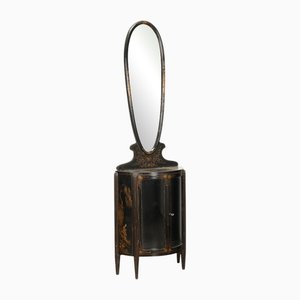 Chinoiserie Style Mirrored Display Cabinet