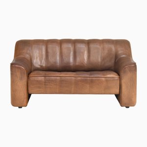 DS-44 2-Seater Sofa in Tan Buffalo Leather from de Sede, Switzerland, 1970s