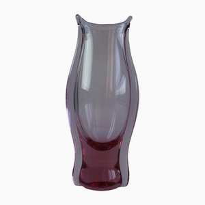 Mid-Century Czech Purple Art Glass Vase by ZBS, 1960s