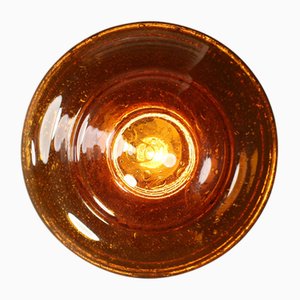 Applique Murale en Verre de Murano Ambré, Italie, 1960s