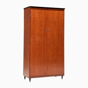 Vintage Schuhschrank aus Nussholz, 1960er