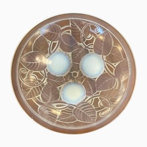 Art Deco Frosted Glass Valet Tray, 1940