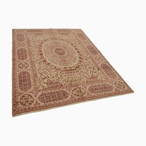 Alfombra Oushak vintage tejida a mano