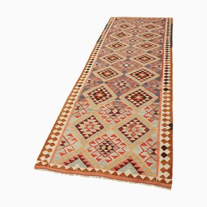 Alfombra de corredor Kilim vintage