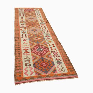 Alfombra de corredor Kilim vintage