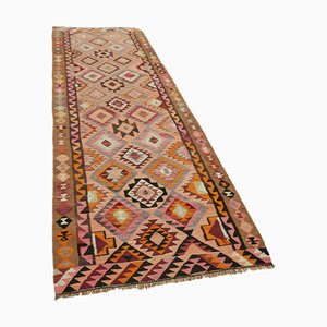 Alfombra de corredor Kilim vintage