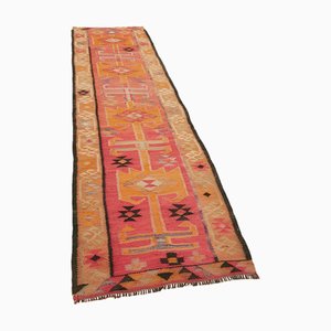 Alfombra de corredor Kilim vintage