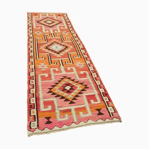 Alfombra de corredor Kilim vintage