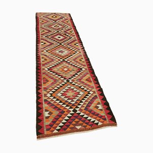 Alfombra de corredor Kilim vintage