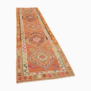 Alfombra de corredor Kilim vintage