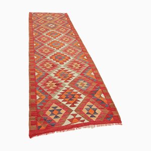 Alfombra de corredor Kilim vintage