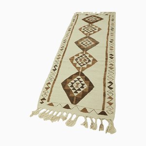 Alfombra de corredor Kilim vintage