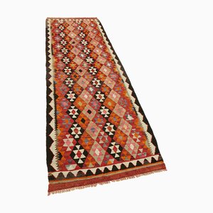 Alfombra de corredor Kilim vintage