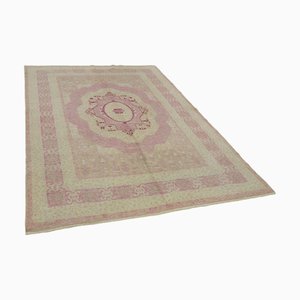Alfombra Oushak tejida a mano, década de 2000