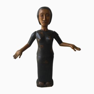 Female Statue in Wood