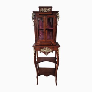 Vitrine Antique avec Éléments en Bronze