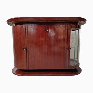 Vetrina bar in mogano