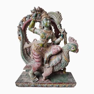 Indian Deity with Carvings
