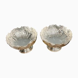 Refroidisseur à Vin à Champagne Rococo en Plaque Argentée, Set de 2