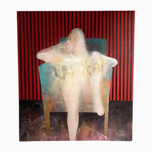 Dion Cupido, Seated Woman, 2010s, Canvas