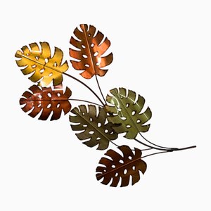 Metal Leaf Sculpture Wall Hanging