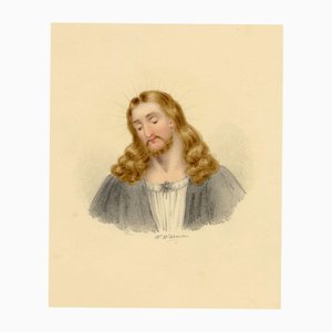 William Warman, Pensive Christ, 1831, Watercolour