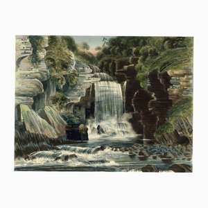 R.J. Blesard, Thornton Force, Kingsdale, Yorkshire Dales, 1833, Watercolour