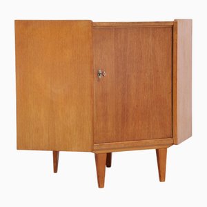 Vintage Oak Corner Chest of Drawers, 1960s