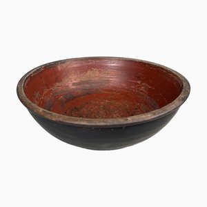 Traditional Japanese Wooden Mixing Bowl, 1912