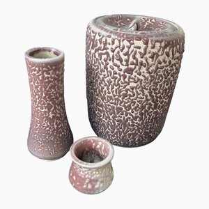 Set da cerimonia del tè Shiso-Te Glaze, Giappone, anni '60, set di 3