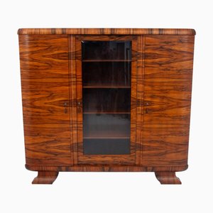Bibliothèque Art Déco en Noyer, Pologne, 1930s