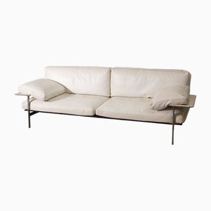 White Leather Diesis Sofa for B&b by Paolo Nava and Citterio, 2001