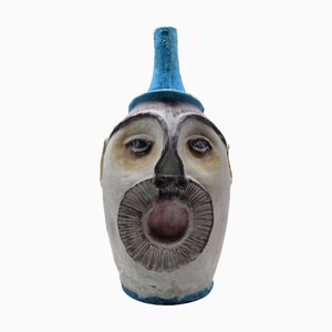 Vase Anthropomorphe en Céramique Vernie de CAS Vietri, Italie, 1950s