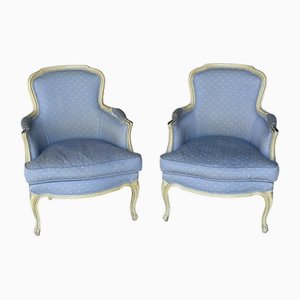 Set di poltrone Bergere antiche, Francia, 1900