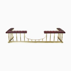 Großer Club Fender aus Messing & Leder, 2000