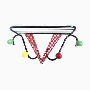 Matégot Style Wall Coat Rack by Mathieu Matégot, 1950