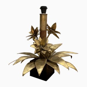 Bamboo Palm Table Lampe by Christian Techoueyres for Maison Jansen, 1970s