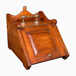 Antique English Coal Purdonium in Walnut, 1870