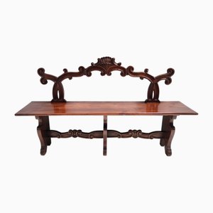 Baroque Carved Beech Bench, 1960s