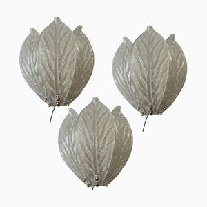 Appliques en Verre de Murano, 1970s, Set de 3