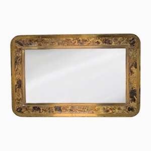 Patinated Gilt Brass Mirror, 1960s