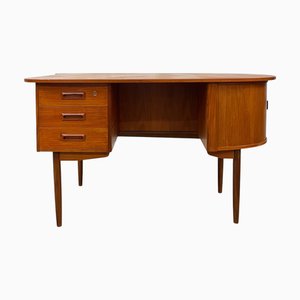 Sculptural Danish Desk in Teak, 1960s
