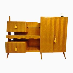 Sideboard mit Furnierten Türen und Schubladen, 1950er