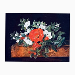 I. L. Jensen, Flowers, Oil on Canvas