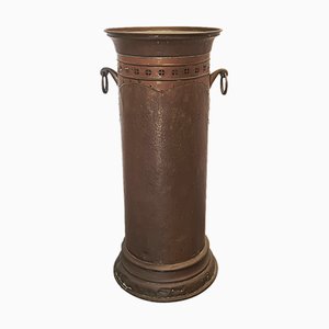 Art Nouveau Copper Umbrella Stand, 1900s