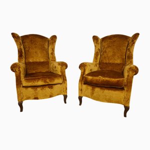 Bergere Armchairs, Set of 2