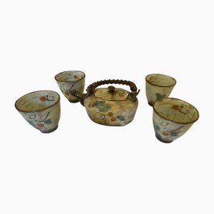 Japanese Tiny Ceremony Toy Tea Service, Set of 5