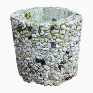 Vintage Blumentopf aus Beton