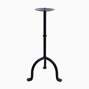 Brutalist Iron Candleholder, 1950s