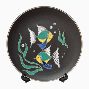 Ceramic Wall Plate from Ruscha, 1970s